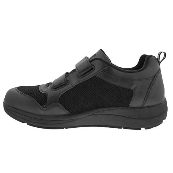 Drew Mens Contest Sneakers US 9.5 W EU 43 Black Fabric Hook and Loop SR NWOB - Picture 2 of 13